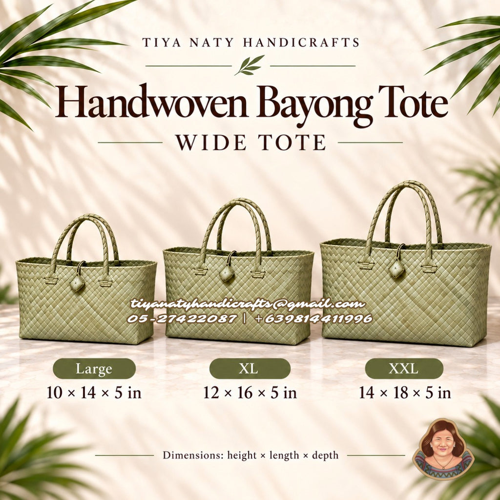 Handwoven Bayong Tote with buckle (10pcs minimum order)