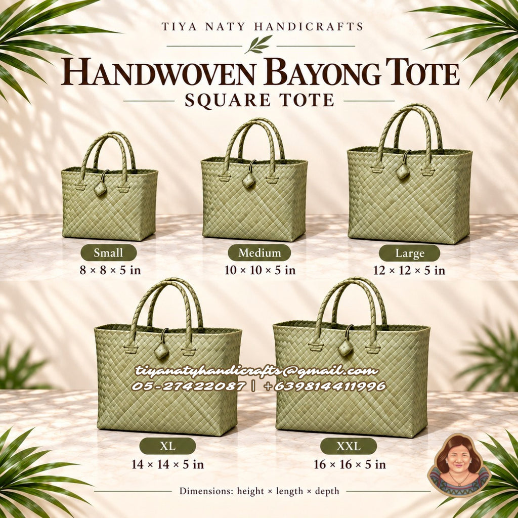 Handwoven Bayong Tote with buckle (10pcs minimum order)