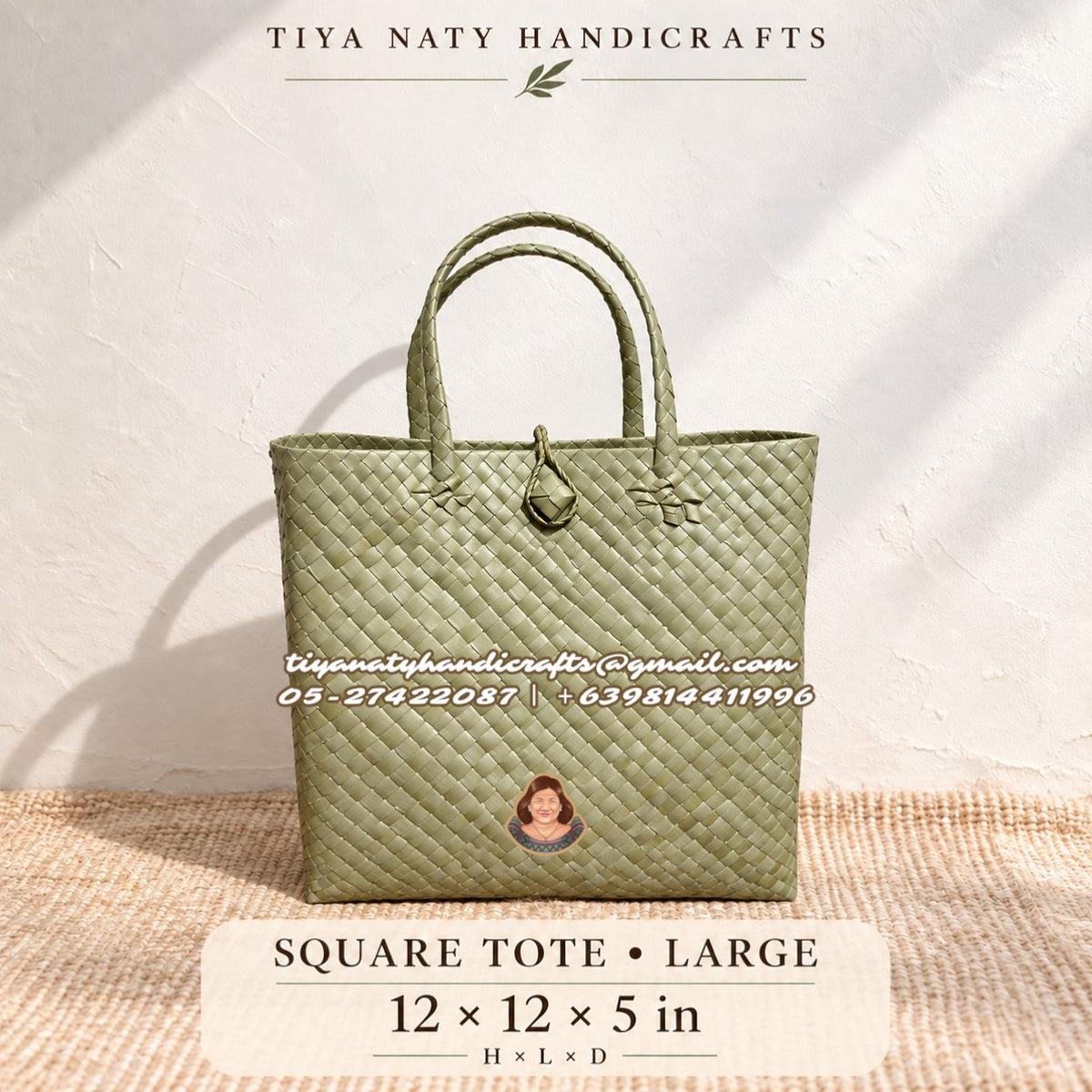 Handwoven Bayong Tote with buckle (10pcs minimum order)