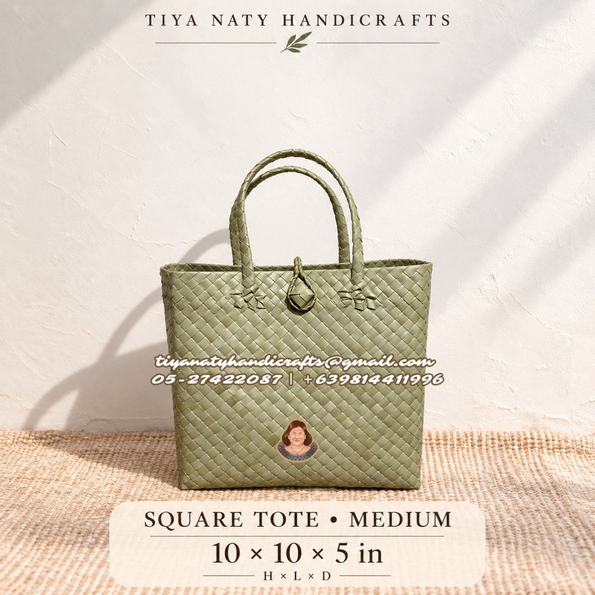 Handwoven Bayong Tote with buckle (10pcs minimum order)