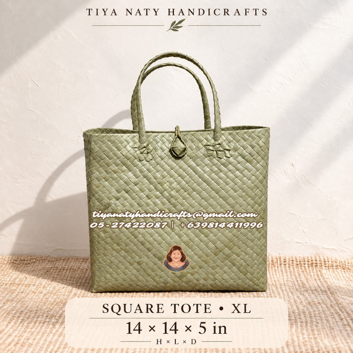 Handwoven Bayong Tote with buckle (10pcs minimum order)