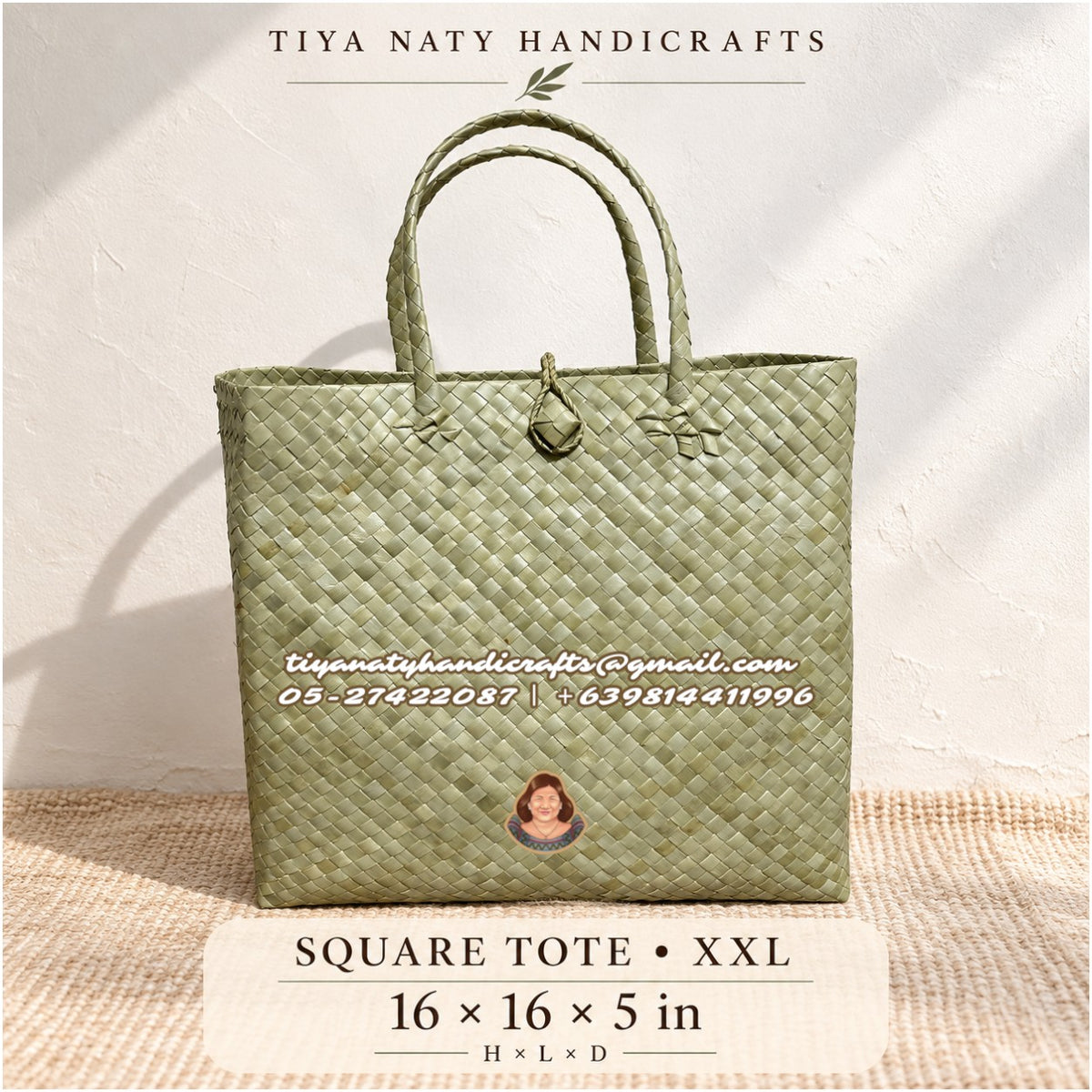 Handwoven Bayong Tote with buckle (10pcs minimum order)