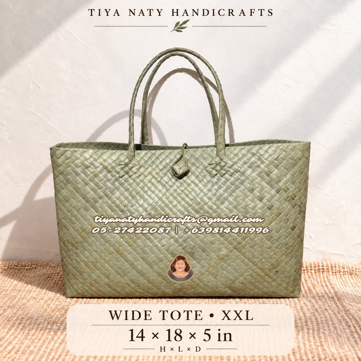 Handwoven Bayong Tote with buckle (10pcs minimum order)
