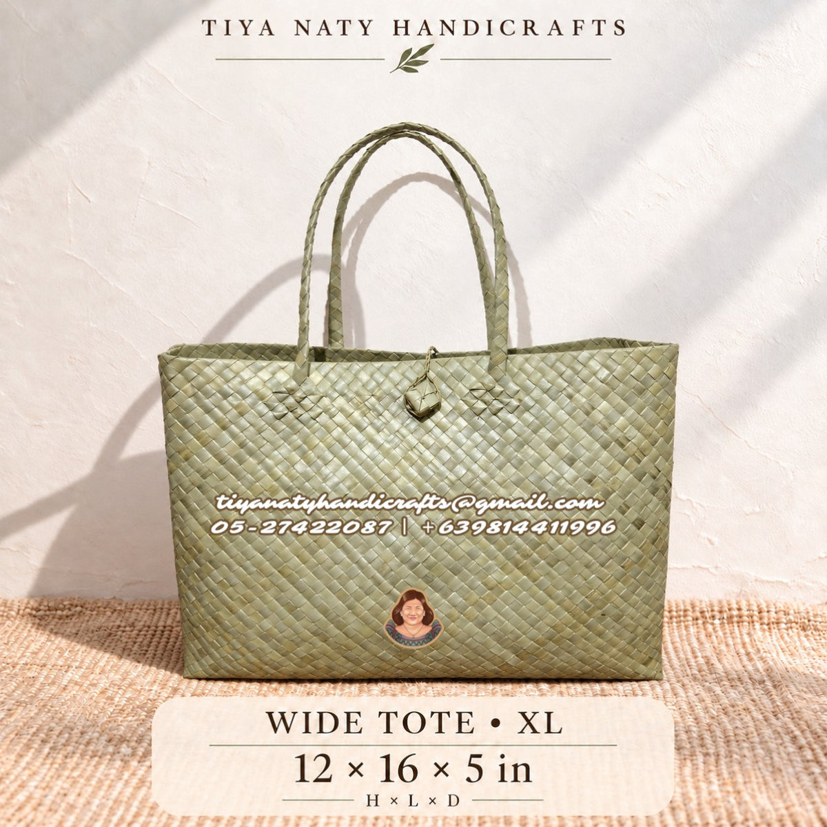 Handwoven Bayong Tote with buckle (10pcs minimum order)