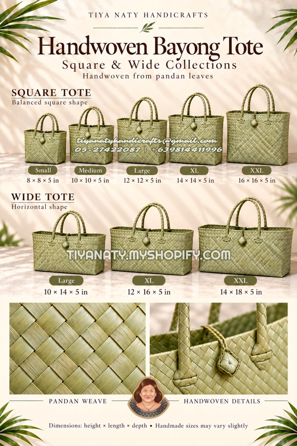 Handwoven Bayong Tote with buckle (10pcs minimum order)