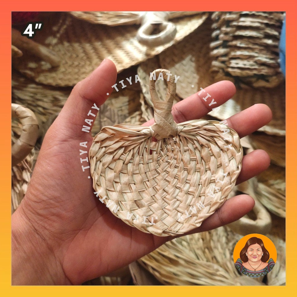 TIYA NATY Mini Abaniko Pamaypay Cute Small Fan DIY Souvenir Craft materials Native Bicol paypay